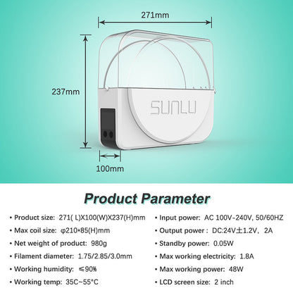 Sunlu Filadryer S1 Plus - Tilbehør til 3D print hos 3D Saga