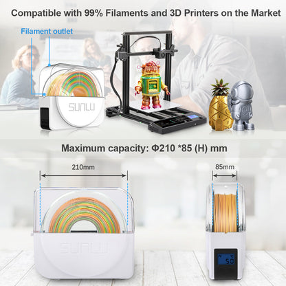 Sunlu Filadryer S1 Plus - Tilbehør til 3D print hos 3D Saga