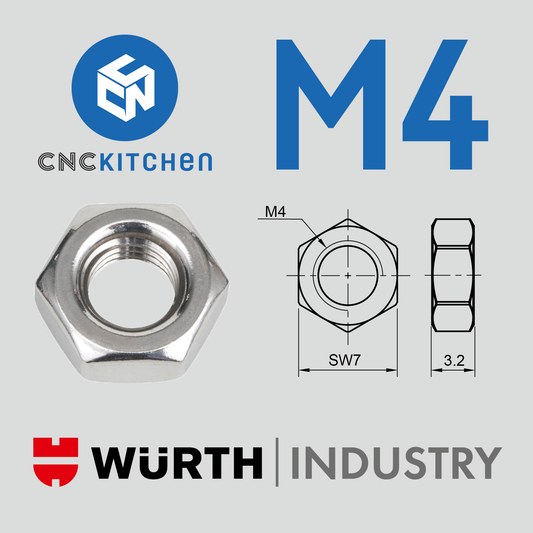 CNCKitchen Møtrikker 50 stk