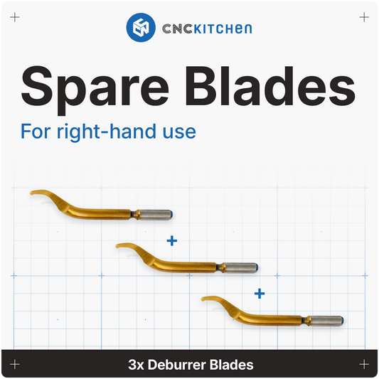 3x Titaniums blade for CNC Kitchen Deburre