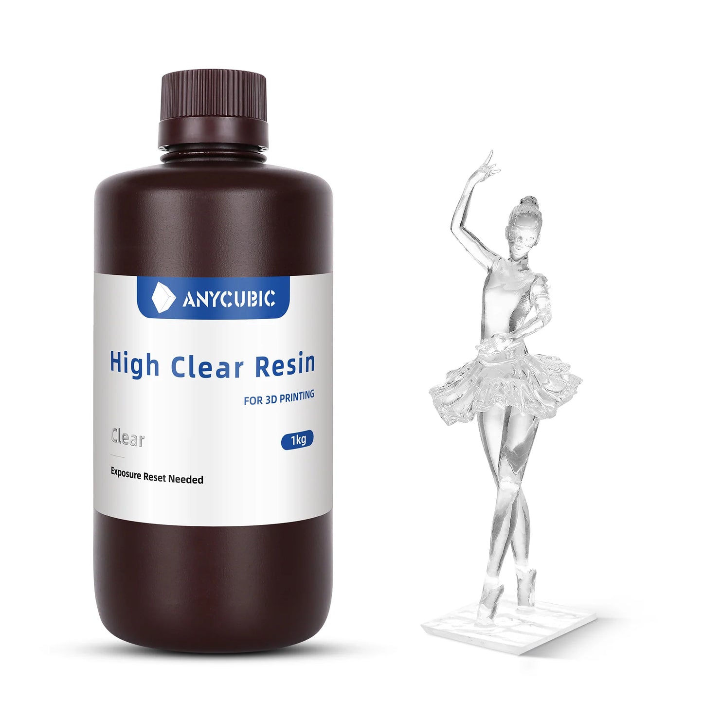 Anycubic High Clear resin 1L - Stort udvalg af resin til 3D print