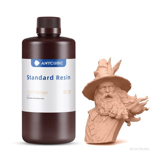 Beige Anycubic standard Resin 1L - Standard resin til din SLA 3D printer fra 3D Saga