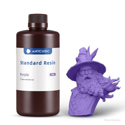 Lilla Anycubic standard Resin 1L - Standard resin til din SLA 3D printer fra 3D Saga