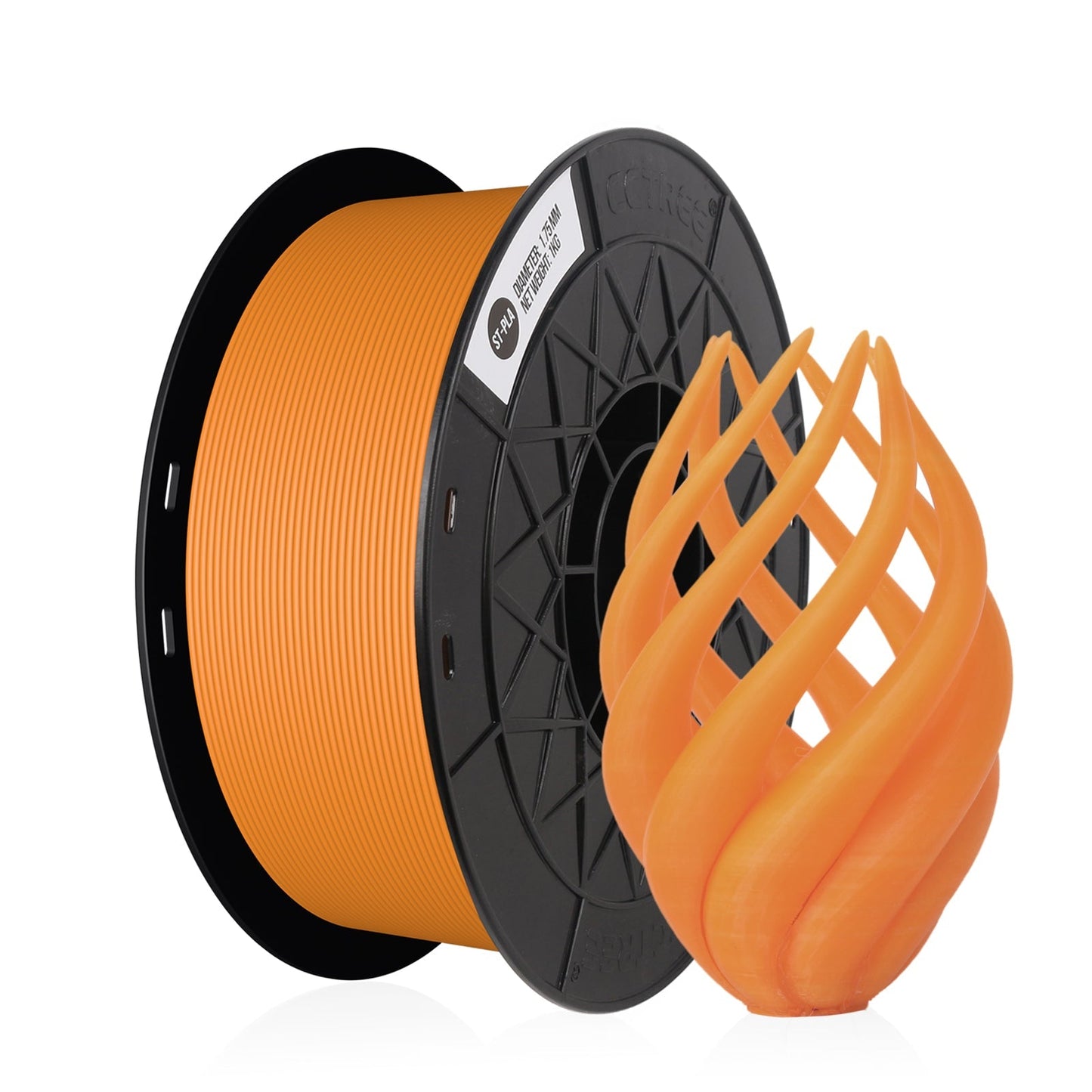 Orange PLA-ST 1.75 mm 1 kg - Filament til din 3D printer fra 3D Saga