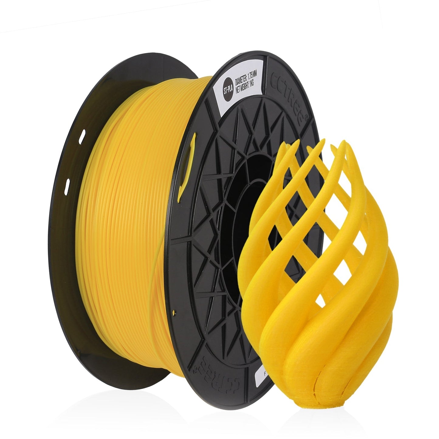 Gul PLA-ST 1.75 mm 1 kg - Filament til din 3D printer fra 3D Saga