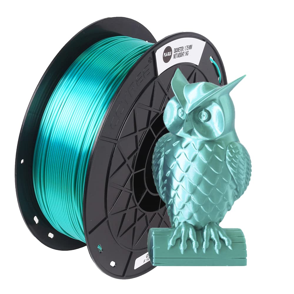 Grøn SILK PLA filament 1.75 mm 1 kg - Filamenter til din 3D printer