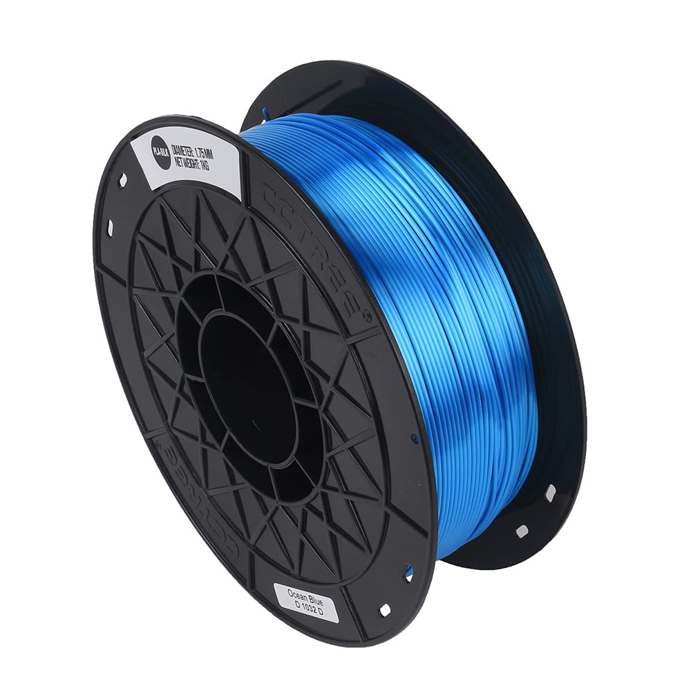 Blå SILK PLA filament 1.75 mm 1 kg - Filamenter til din 3D printer