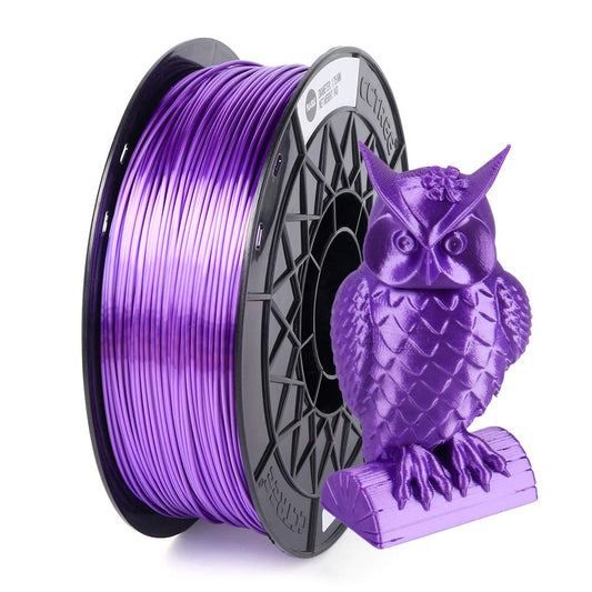 Lilla SILK PLA filament 1.75 mm 1 kg - Filamenter til din 3D printer