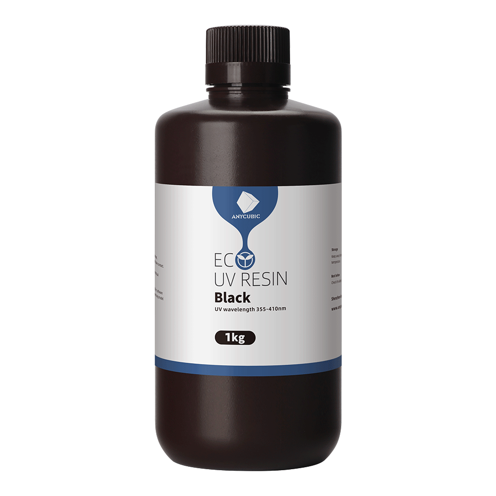 Sort Eco Resin 1 L - Stort udvalg af resin til 3D print hos 3D Saga