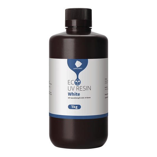 Hvid Eco Resin 1 L - Stort udvalg af resin til 3D print hos 3D Saga