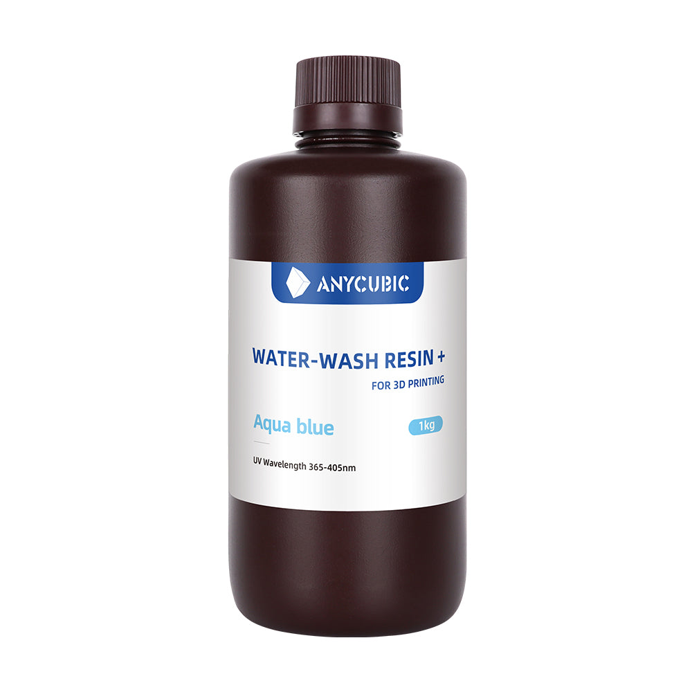 Aqua blue Water wash Resin 1 L - Resin fra Anycubic Nordic