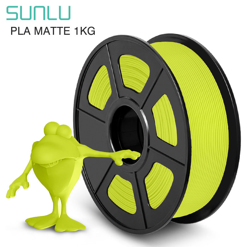 Gul Sunlu PLA Matte - Filament til din 3D Printer