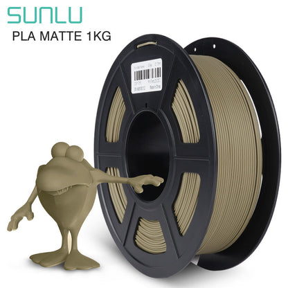 Lerfarvet Sunlu PLA Matte - Filament til din 3D Printer