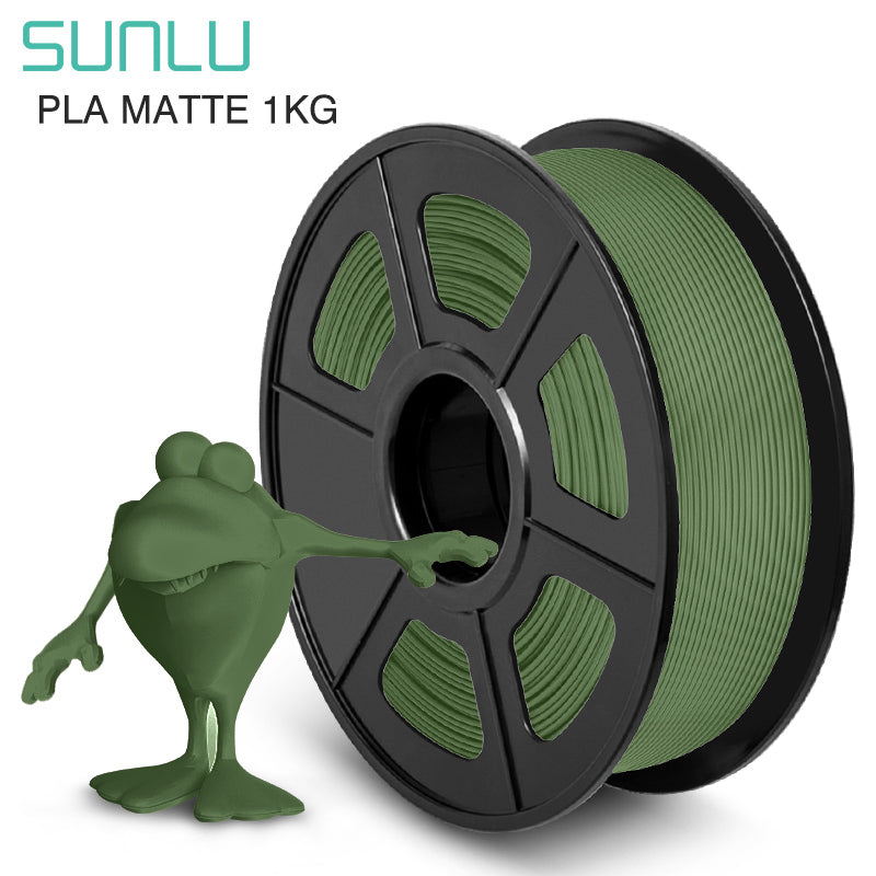 Mørkegrøn Sunlu PLA Matte - Filament til din 3D Printer