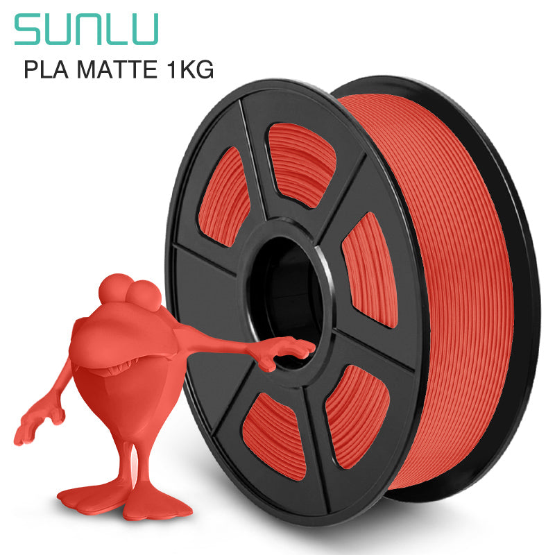 Rød Sunlu PLA Matte - Filament til din 3D Printer