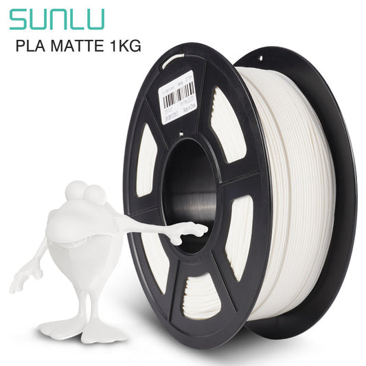 Hvid Sunlu PLA Matte - Filament til din 3D Printer