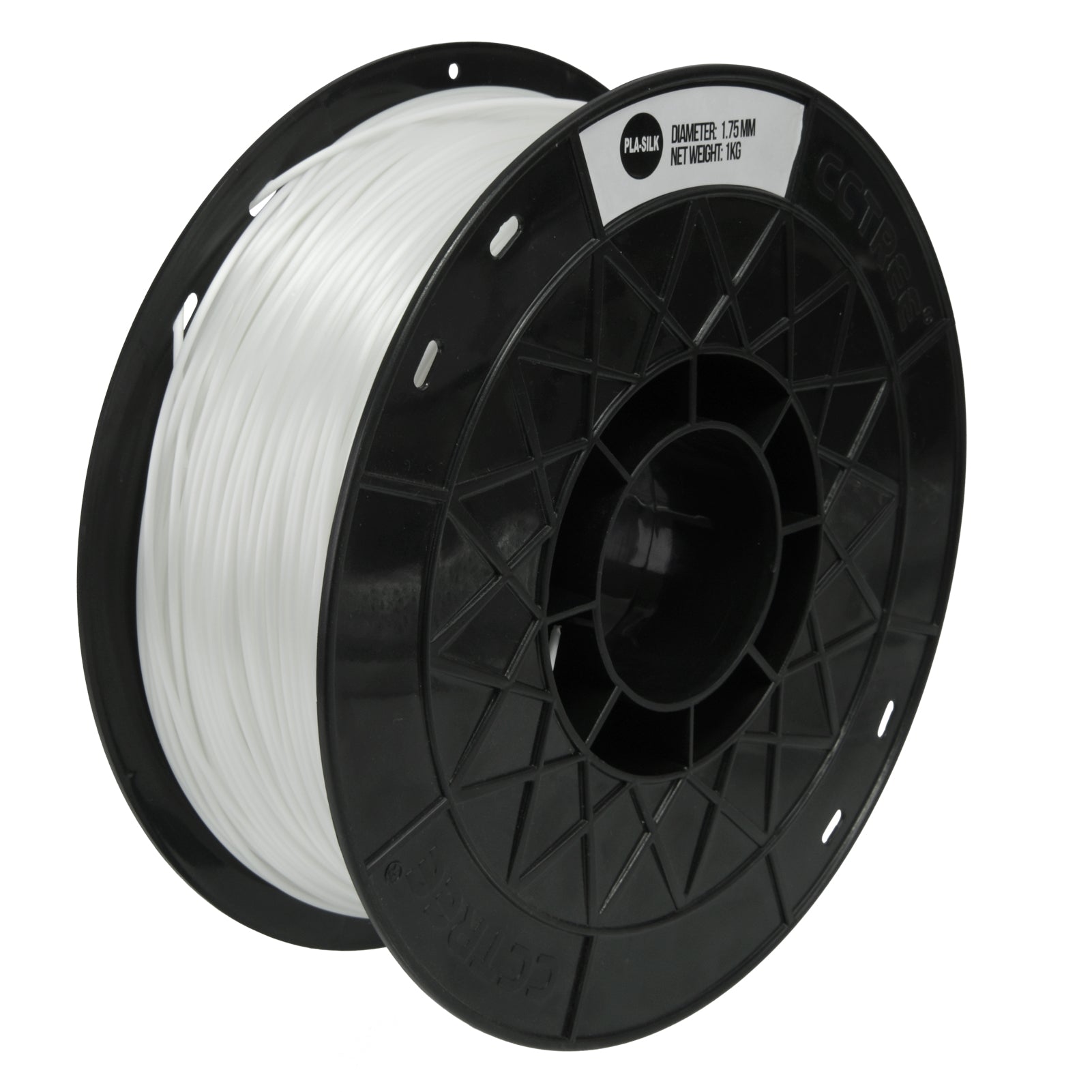 White SILK PLA filament 1.75 mm 1 kg - Filamenter til din 3D printer