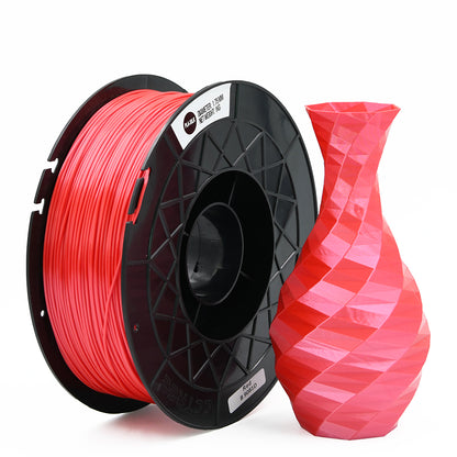 Rød SILK PLA filament 1.75 mm 1 kg - Filamenter til din 3D printer