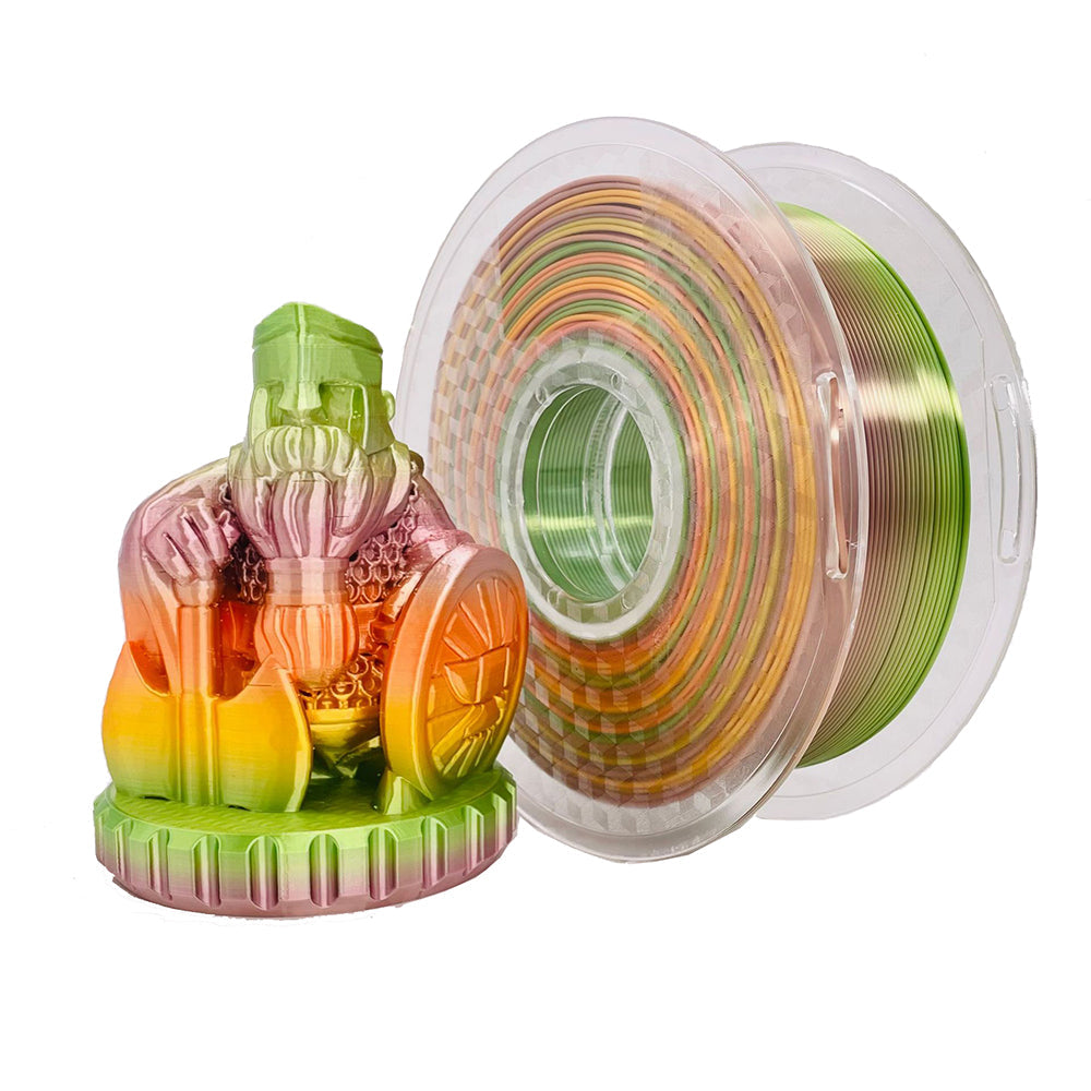 Rainbow-Silk PLA 1.75 mm 1 kg - Filamenter fra Anycubic Nordic